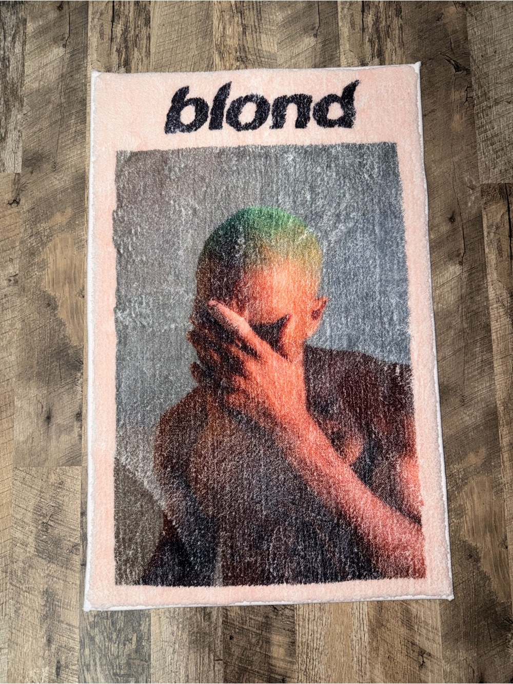 Frank Ocean Blond Album Cover Tufted Rug